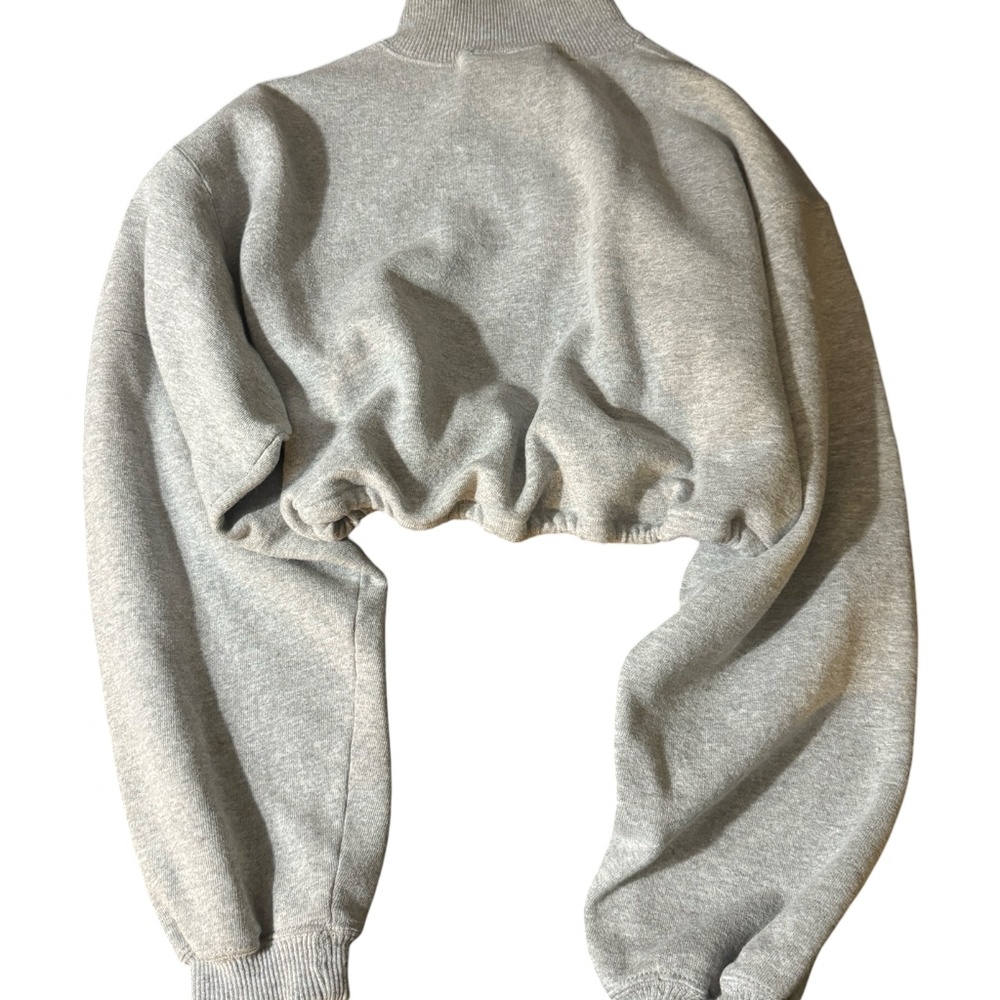 New York Yankees Gray Crop 1/4 zip pullover|MLB|WorldSeries|Medium - Picture 2 of 2